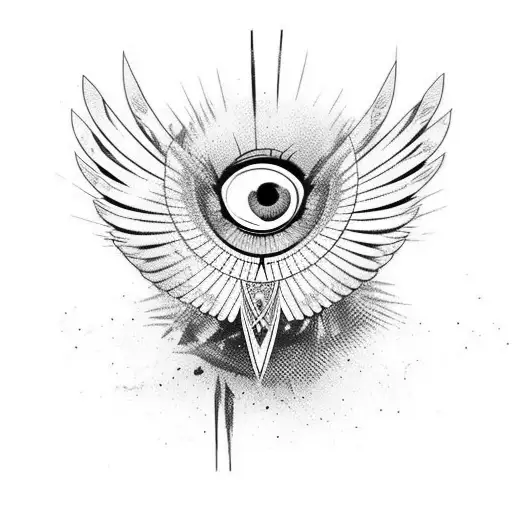 Bird With Broken Wings And Blue Eyes Black And White Except Eyes