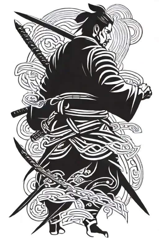 Samurai Standing Proudly