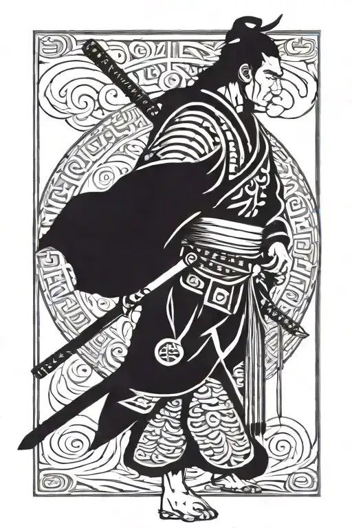 Samurai Standing Proudly