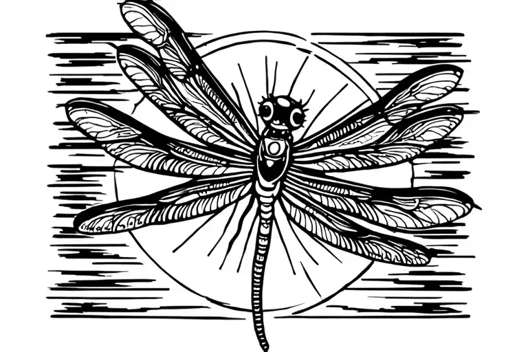 Dragonfly & Sun Shining