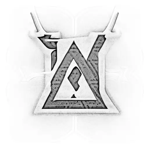 The Letter A Connected To Ankh Symbol Connected To A Z