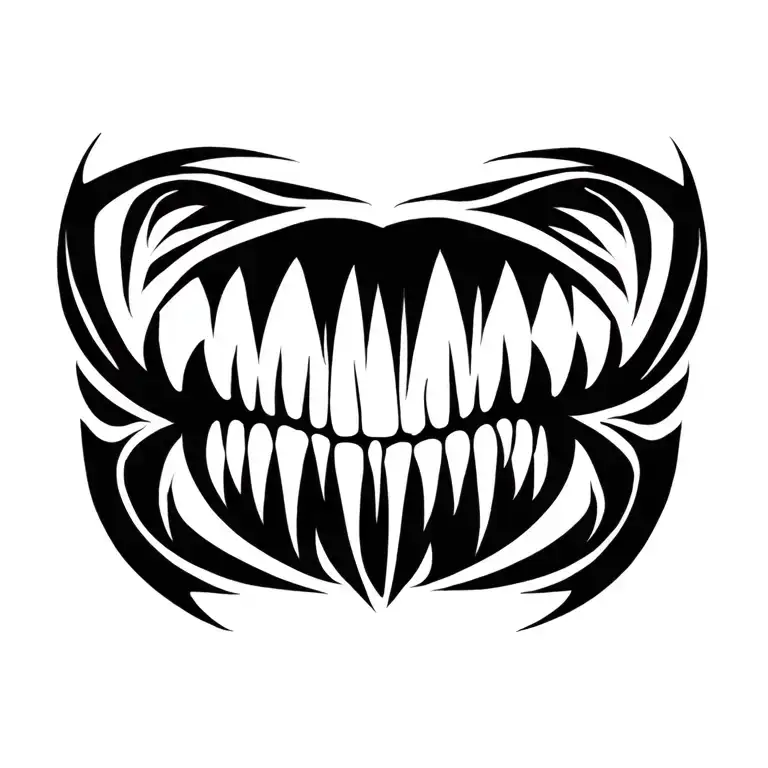 Very Very Simple Very Very Simple Tribal Style Fangs