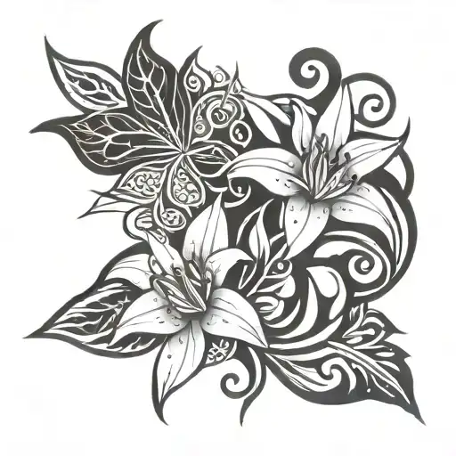 Lily And Rose Intertwined