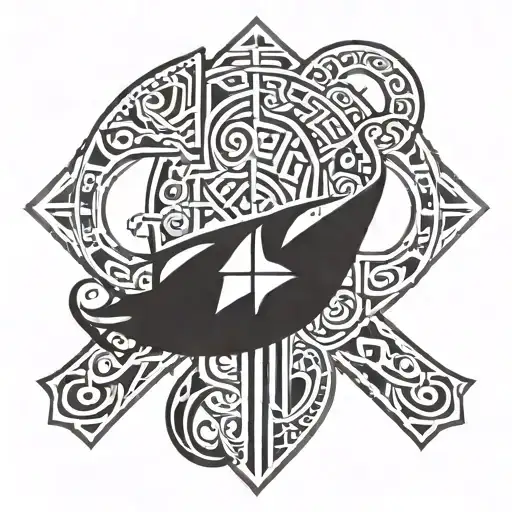 Maori With Christian Cross