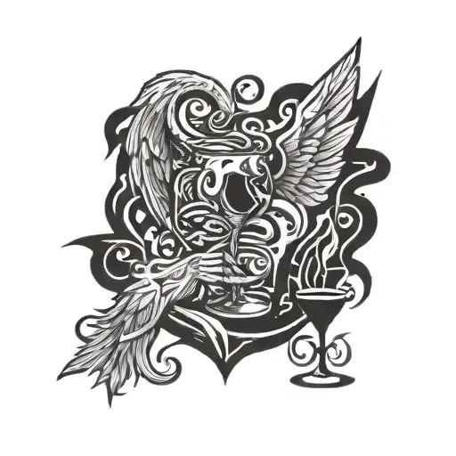 A Rotten Angel And A Glass Of Wine