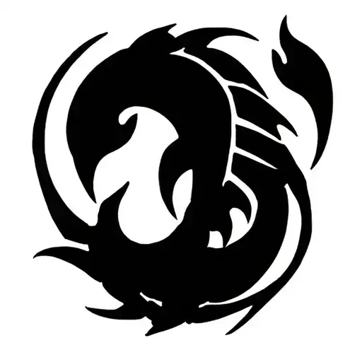 Scorpio Pisces Zodiac Sign Shape