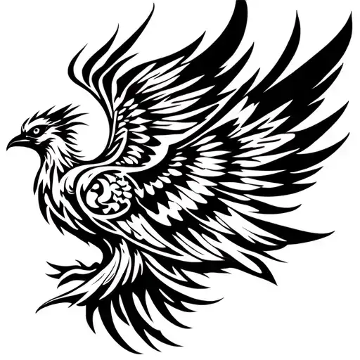 Phoenix Bird Flying
