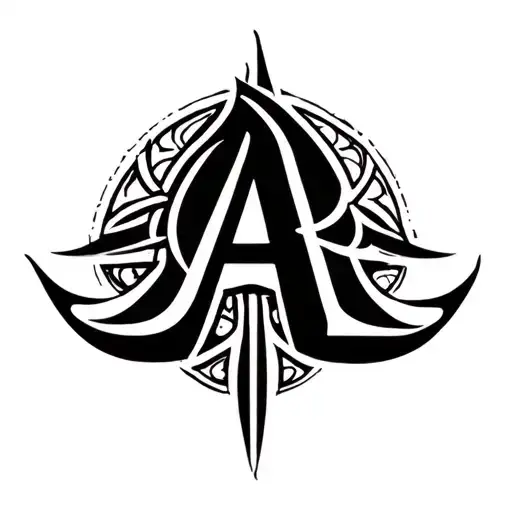 Letter A And Infinte Symbol