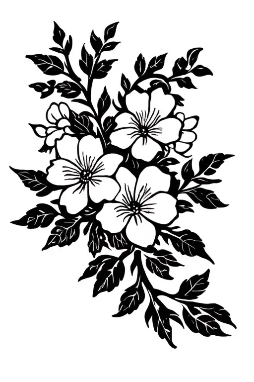 Dainty Minimalist Sampaguita Flowers In Vine