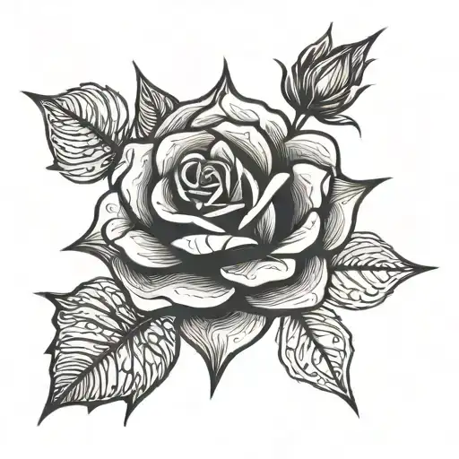 Rose Growing In Concrete