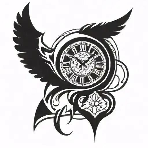 Clock And Chunky Whiskey Glass