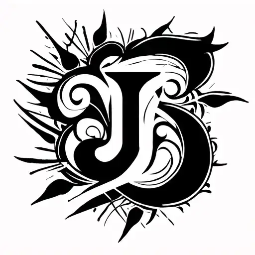 Tattao With Word J Hidden And Cannot Be Seen Nothing Heard Nothing Said