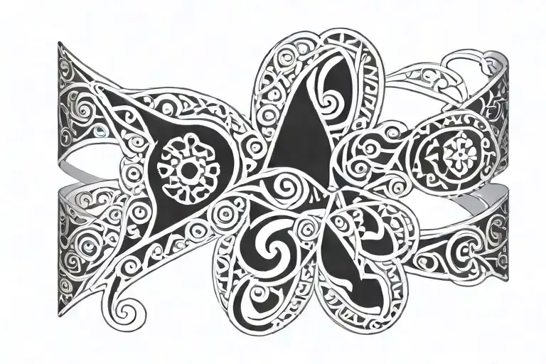 Bracelet With Kyrgyz Patterns Inspired