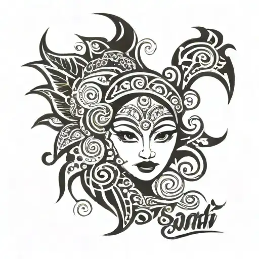 Shanthi Name With Female Face