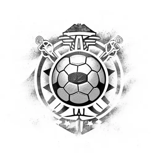 Soccer Combined With Friends And Aries