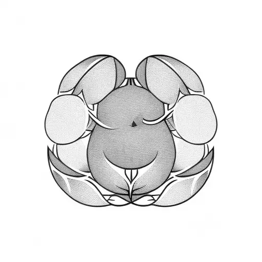 Pomegranate On A Tree