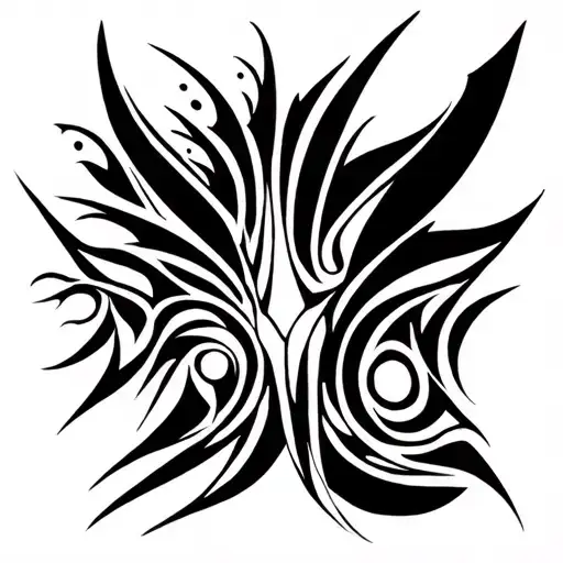Tribal Tatoo Representing Freedom And New Life
