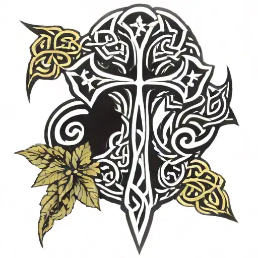 Italian Horn And Irish Celtic Cross