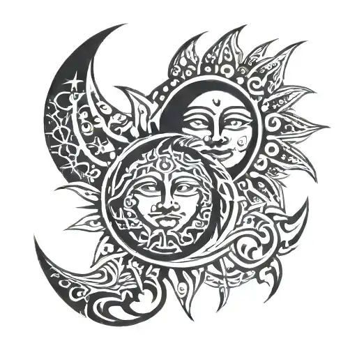 Sun And Moon Merging