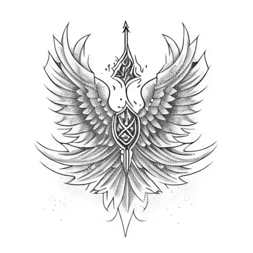 Sword And Pheonix Bird