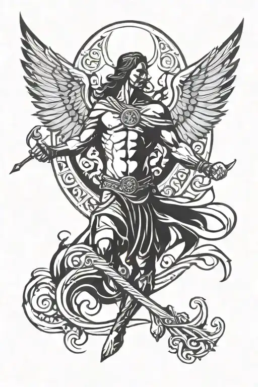 St Michel Fight With Evil