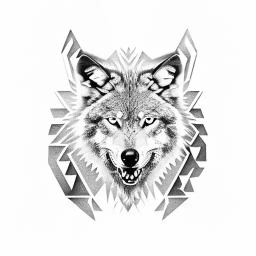 Roman Numeral With Wolf