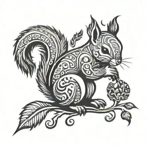 Squirrel Holding An Acorn That Is My Scar Cover