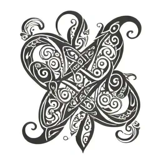 Infinity Symbol With Sascha And Lio As Name