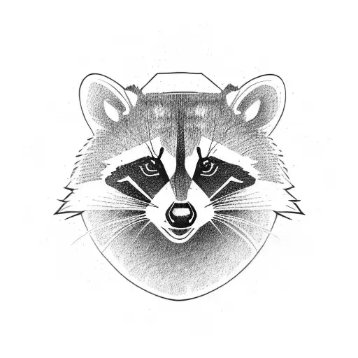 Racoon And Tree