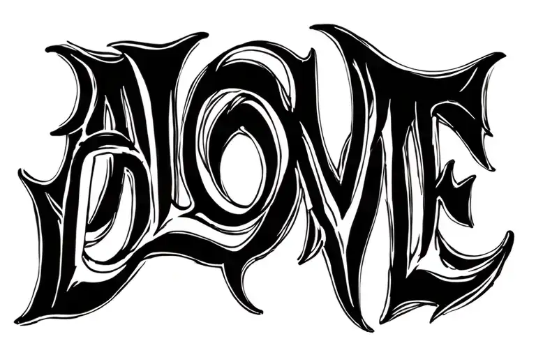 Sexy Aloha Word 'Love' Written