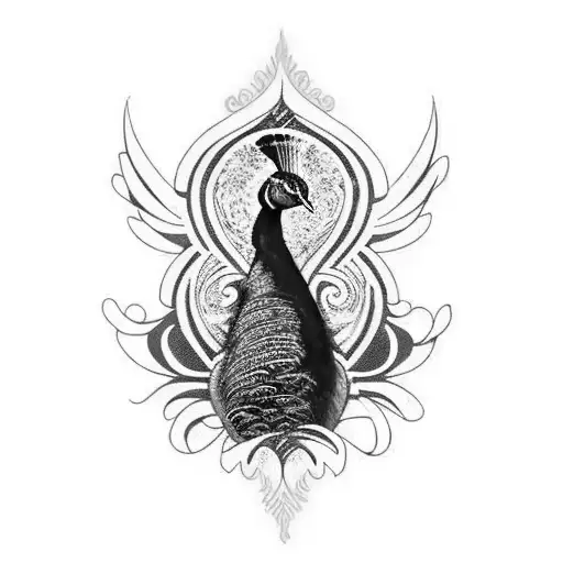 Peacock Leeds United Logo Feather