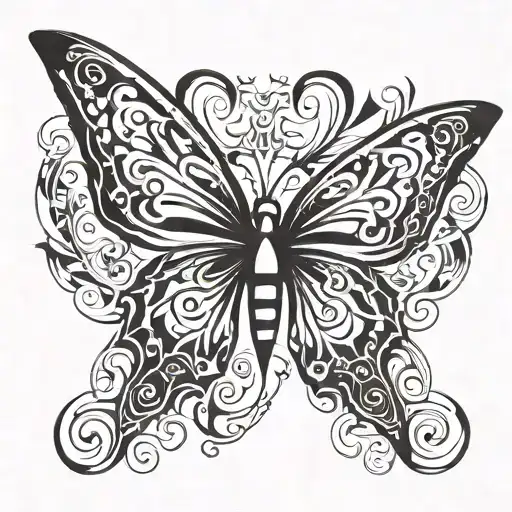 Butterfly With Dagger