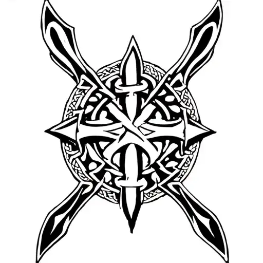 Celtic Cross That Shows Italian And Irish Culture