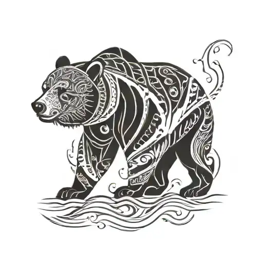 Bear In Scandinavia Style