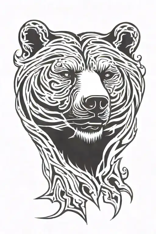 Bear Head Fire Flames