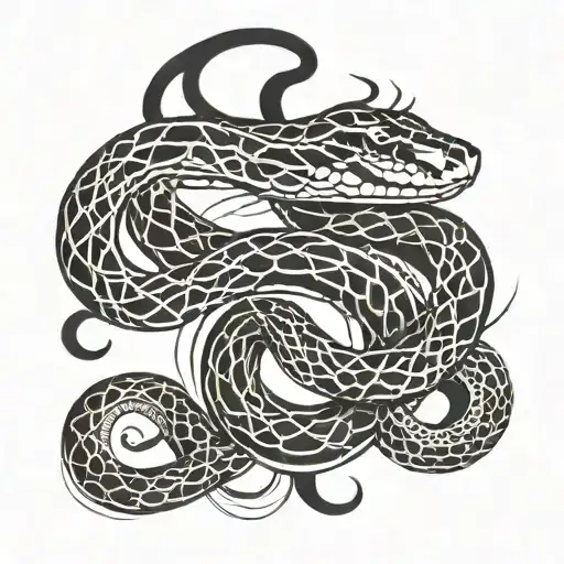 Snake Tattoo For Arm