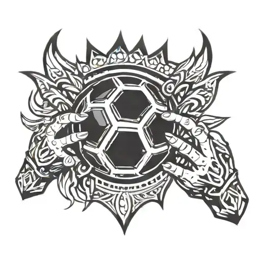 Football Crown And Hands