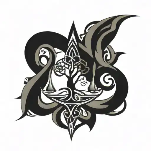 Celtic Tree Into Anchor