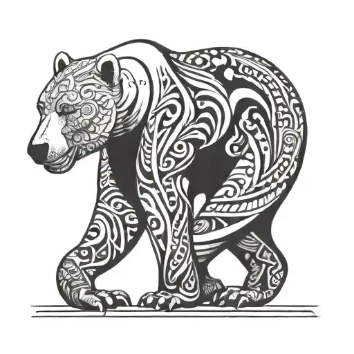 Polar Bear And Sexy Woman