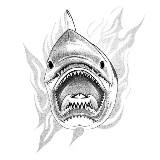 Shark With Fire