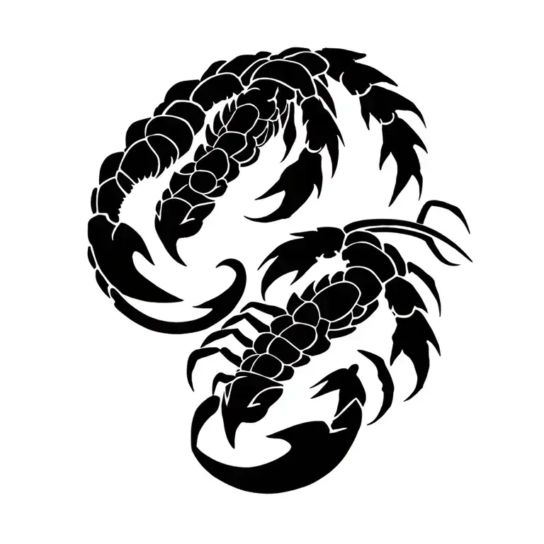 Panther And Scorpion With One