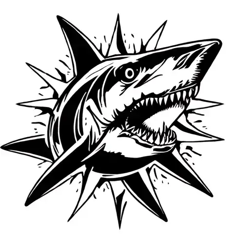 Shark Compas Strong Traveler Exploring Focus Deiciplin Commiting