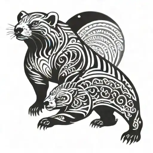 Moon And Honey Badger