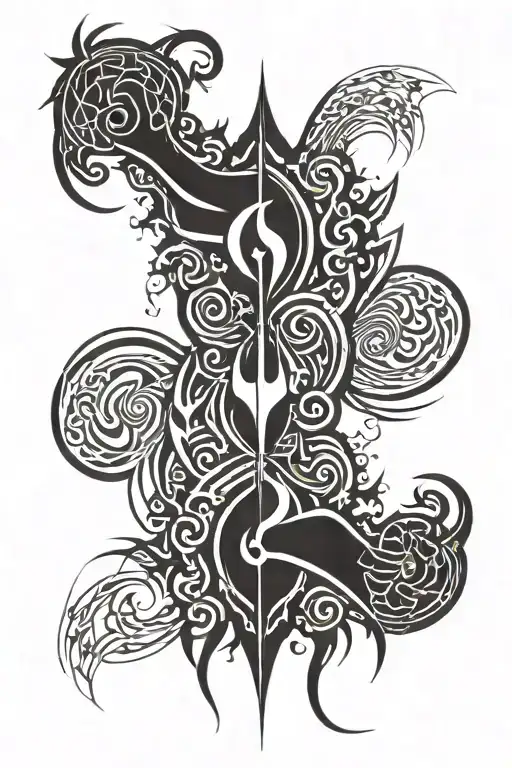 A Mysterious And Foreboding Forearm Tattoo With An Emphasis On Evil And Darkness