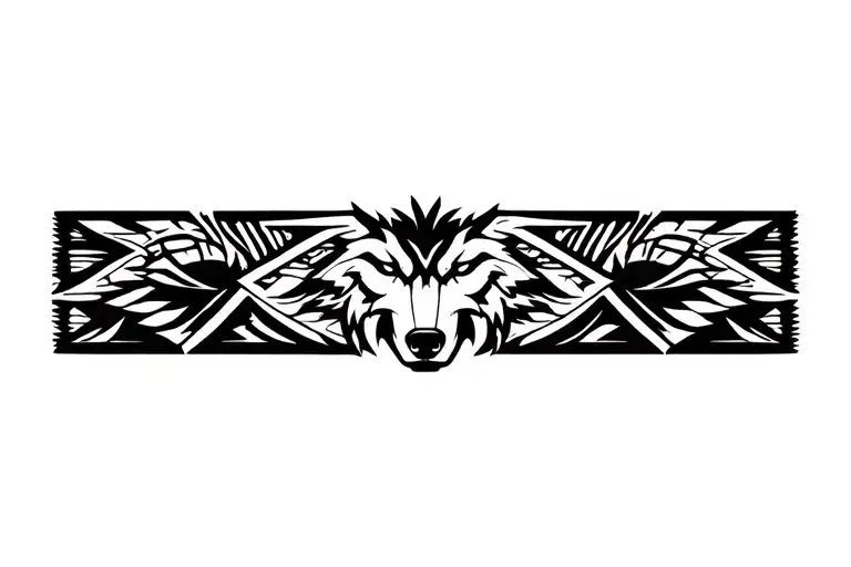 Haida Wolf Arm Band