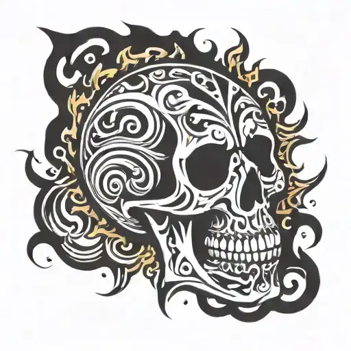 Skull On Fire