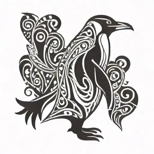 Side Profile Full Body Penguin