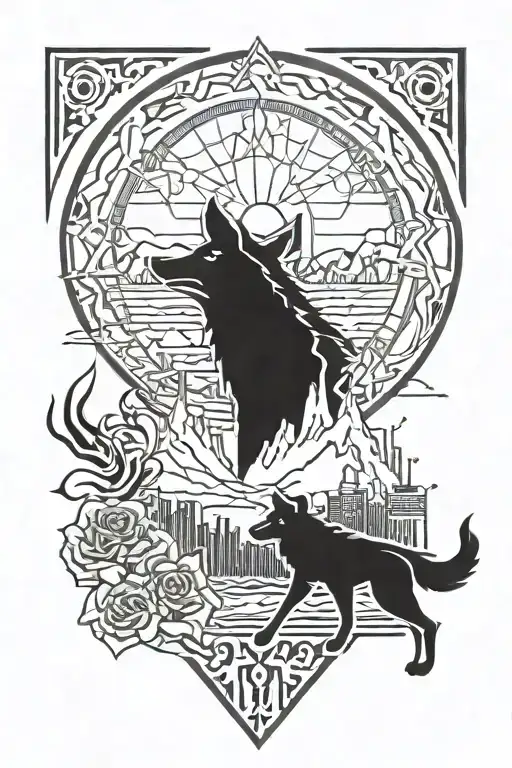 Wolf South Bronx Trains And City And Pueblo Colorado Mountains Rose