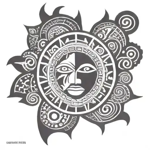 Taino Aboriginal Sun Symbol