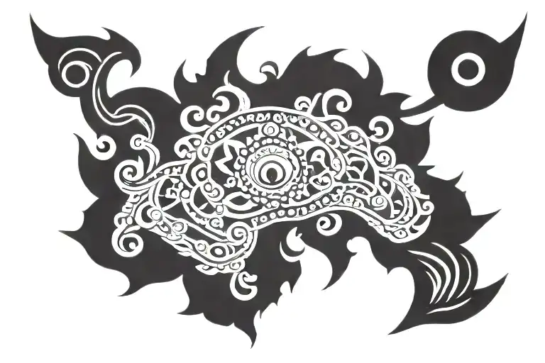 Sudarshan Chakra With Vishnu